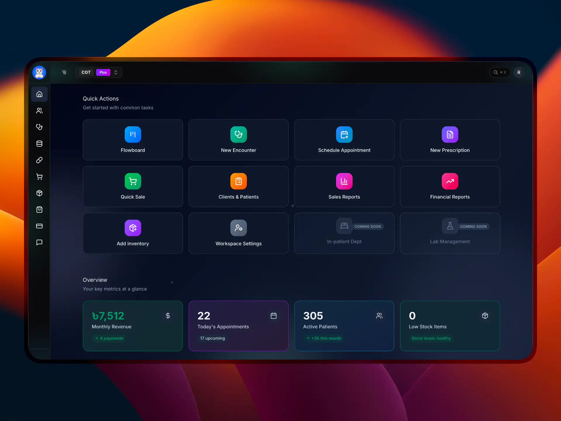 VetSafeCare dashboard and workflow overview